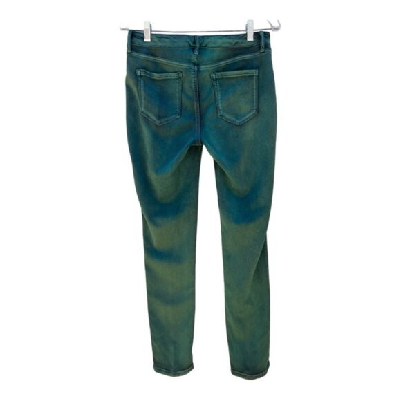 Nine West Jessica Jegging Acid Wash Dark Green Size 8 - Picture 7 of 7